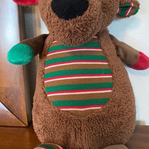 Okee Dokee Reindeer Plush Green And Brown - Picture 3 of 11